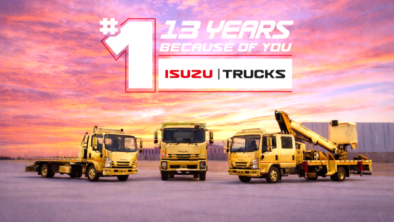 13 years of Isuzu trucks