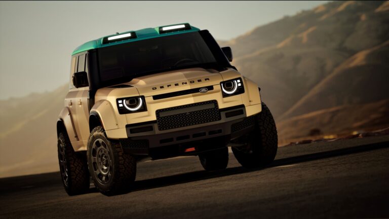 A road-legal Defender Dakar